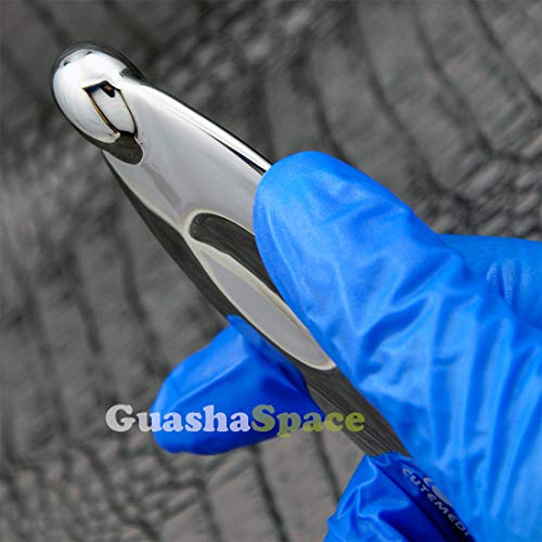 GuashaSpace Medical Grade Stainless Steel Soft Tissue Physical Therapy Chiropractic Sports Injuries Therapy Gua Sha Tool Guasha Scraping Tool (ST015 Type)