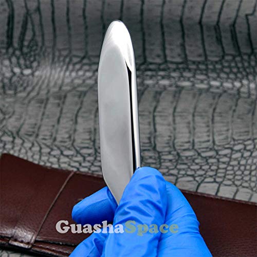 GuashaSpace Medical Grade Stainless Steel Soft Tissue Physical Therapy Chiropractic Sports Injuries Therapy Gua Sha Tool Guasha Scraping Tool (ST004V Type)